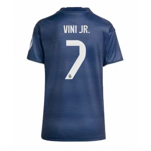 Stroje piłkarskie Real Madrid Vinicius Junior #7 Koszulka Wyjazdowej dla damskie 2025-26 Krótki Rękaw